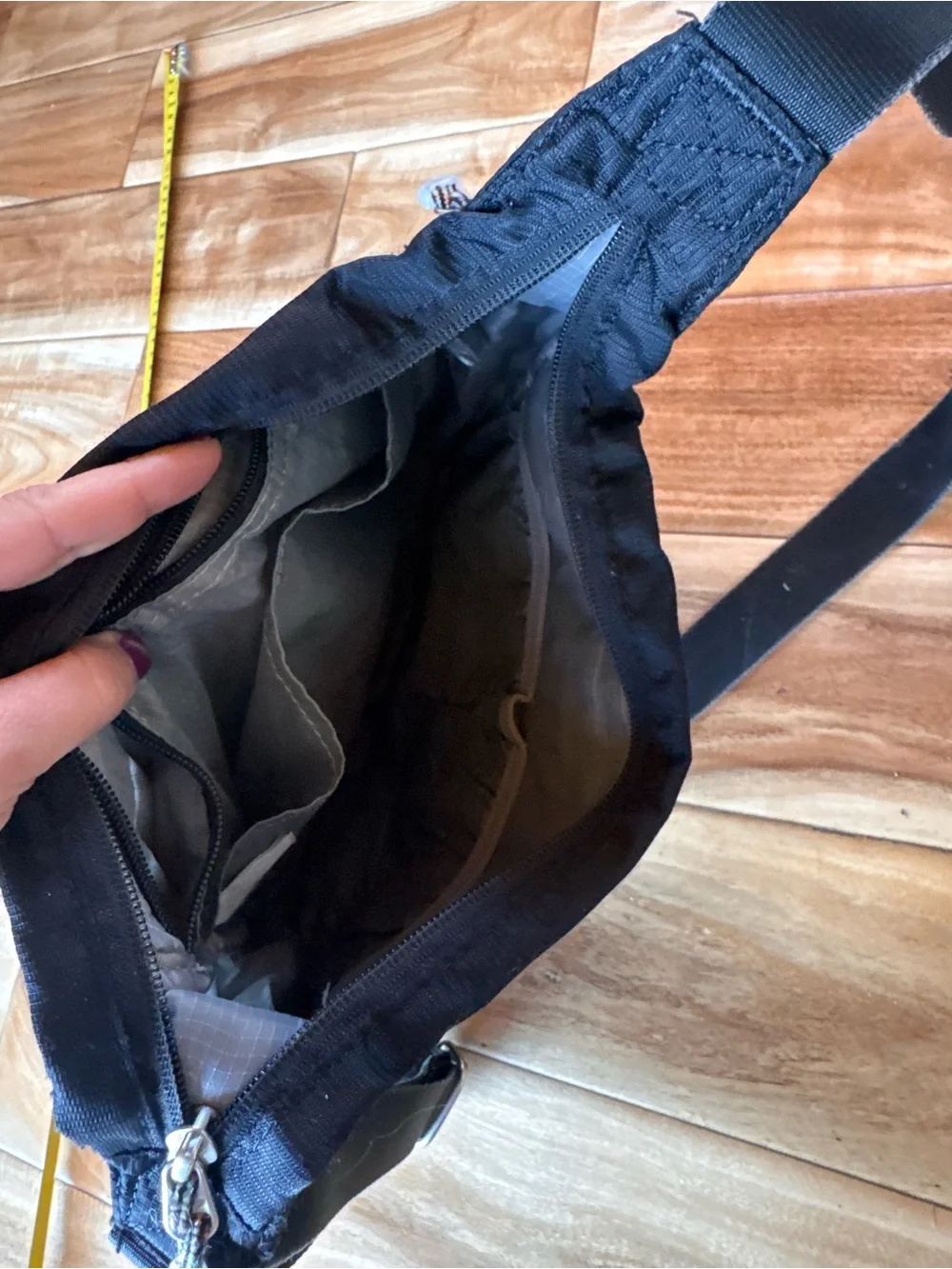 Black Women's Crossbody Bag with Adjustable Strap